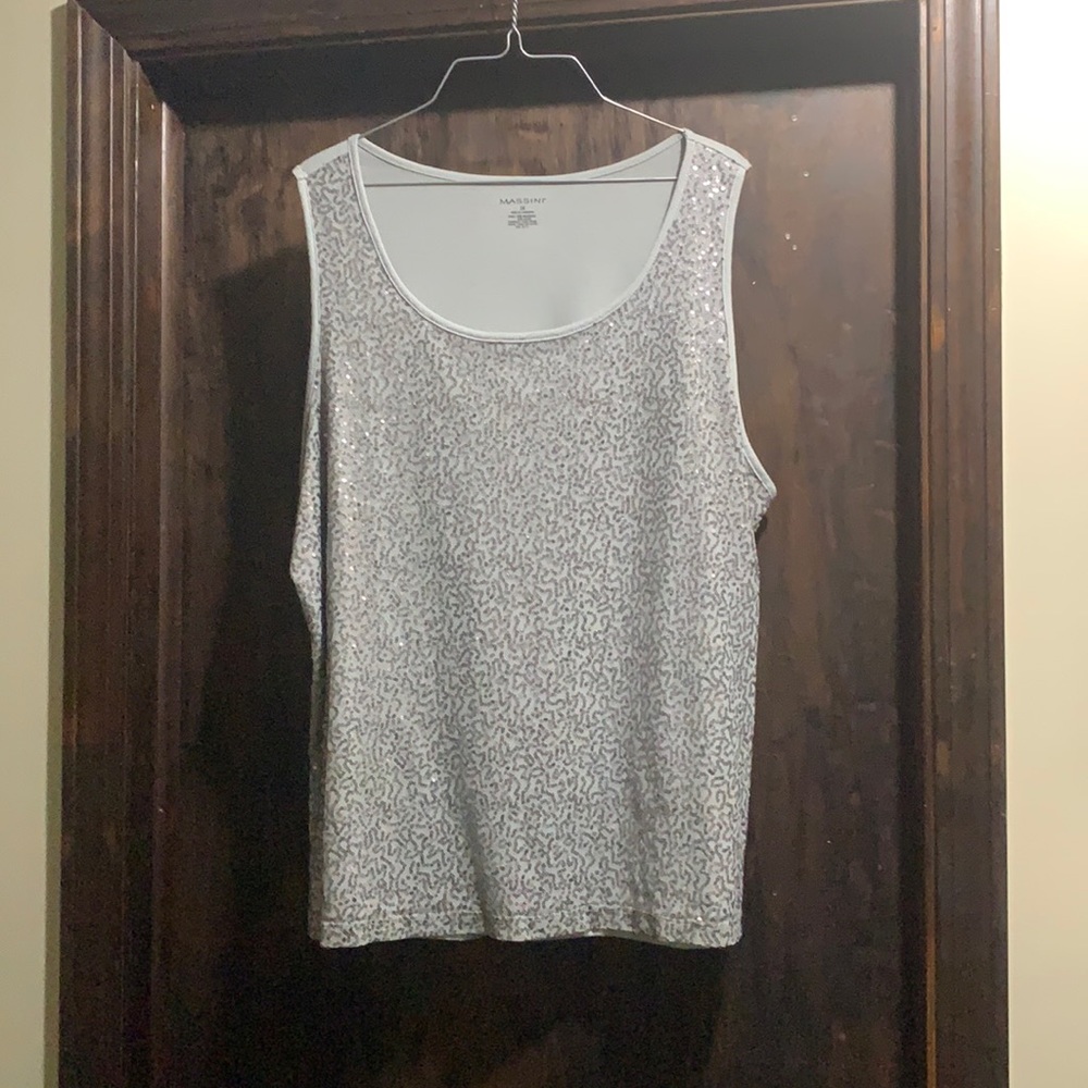 Massini Sequin Tank Top